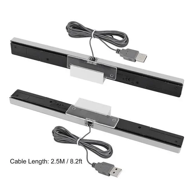 Alt view image 2 of 7 - USB Sensor Bar for Wii, Wii U, Replacement IR Motion Sensor Bar