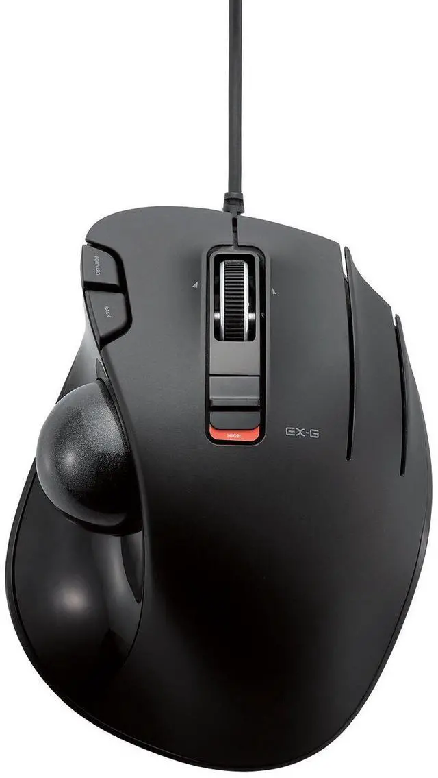 Main image of EX-G Wired Trackball Mouse, Ergonomic, Thumb Control, Smooth Tracking Roller Ball, 6 Programmable Buttons, Tilt Scroll Computer Mice for PC Mac