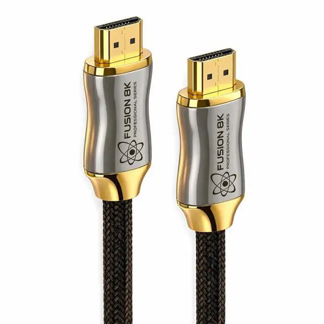 Alt view image 2 of 7 - Certified HDMI 2.1 Cable 48Gbps 6 Feet - 10K 8K@60Hz 4K@120Hz 144Hz | eARC HDR10 Dolby Vision HDCP 2.3 | Braided Cord for PS5, Xbox Series X, Apple TV 4K, Roku, OLED TV