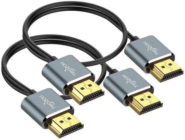 Main image of Flexible & Slim HDMI Cable 3.3FT 2 Pack, Ultra Thin HDMI Cord Supports High Speed 4K@60Hz 18gbps 2160P/1080P