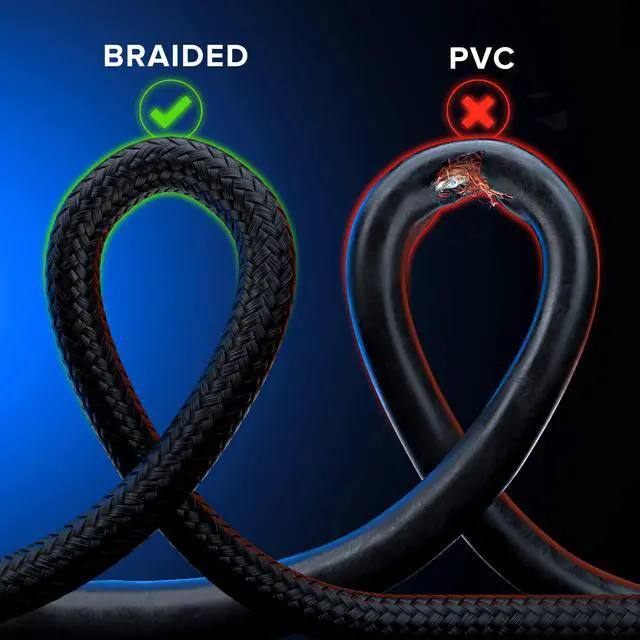 Alt view image 4 of 6 - HDMI Cable 4K 6 Ft, 10 Pack, Braided, 18Gbps, HDMI 2.0, Gold-Plated