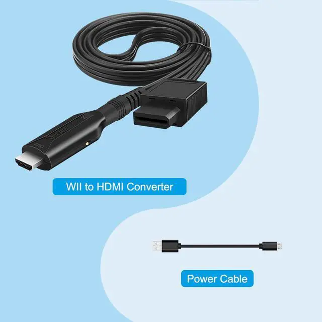 Alt view image 7 of 7 - Wii to HDMI 1M(3.2FT) Cable Converter,1080P/ 720P Wii HDMI Adapter Output Video Audio Wii HDMI Converter Supports All Wii Display Modes, NTSC .Compatible with Wii, Wii U, HDTV