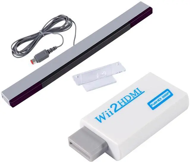 Main image of Sensor Bar and Wii to HDMI Converter - Wired Infrared Ray Sensor Bar and HDMI Adapter for Nintendo Wii