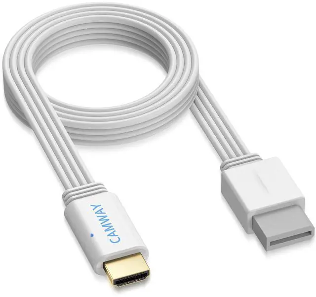 Main image of Wii to HDMI Converter 1080P - Plug & Play Wii HDMI Adapter for Nintendo Wii,Wii U, Connects to HDTV, Monitor, Projector for Zero-Latency Gaming at Home or On the Go, 5ft Cable
