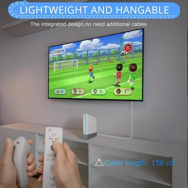 Alt view image 5 of 7 - Wii to HDMI Converter 1080P - Plug & Play Wii HDMI Adapter for Nintendo Wii,Wii U, Connects to HDTV, Monitor, Projector for Zero-Latency Gaming at Home or On the Go, 5ft Cable