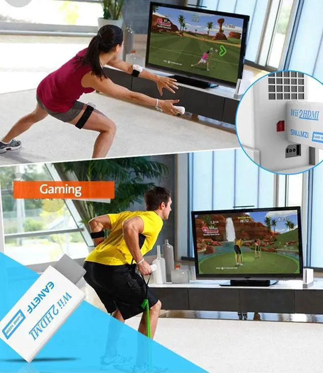 Alt view image 7 of 7 - Wii to HDMI Converter 1080P 5ft with Audio for Wii Console