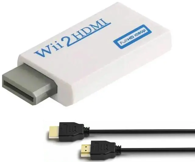 Main image of Wii to HDMI Adapter, WII to Hdmi Converter, Connect Wii Console to HDMI Display Monitor with 3.5mm Audio Supports All Wii Display Modes