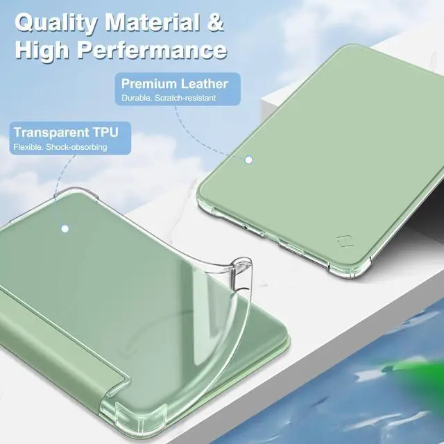 Alt view image 4 of 7 - Slim TPU Case for 6" Kindle 11th Generation 2024/2022, Agave Green | Ultra Clear Transparent Soft TPU Back Cover Lightweight Shell, Auto Wake/Sleep,for All-New Kindle 2024/2022 11th Gen e-Reader