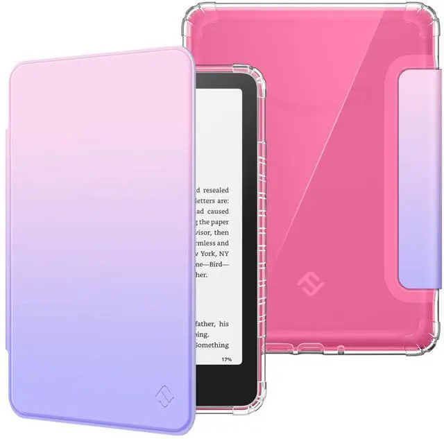 Main image of Clear Case for 7" Kindle Paperwhite 12th Gen 2024 & Kindle Colorsoft | Soft Light TPU Cover, Transparent Back, Scratch-Proof, Auto Wake/Sleep, for Paperwhite 2024 12th Generation, Fantasy Ombre