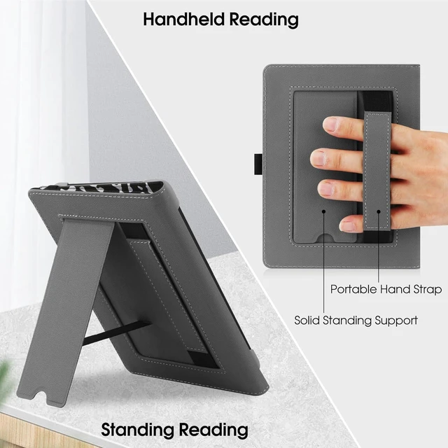 Alt view image 3 of 6 - Universal Case for 6-6.8-7 inch eReaders, Paperwhite Case with Hand Strap Compatible with All 6" 6.8" 7" Paperwhite 11th/12th/colorsoft