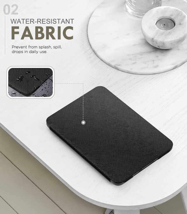Alt view image 3 of 7 - Case Fits 6" All-New Kindle (11th Generation-2024/2022 Release), Lightweight Shell Cover with Auto Wake/Sleep for Kindle 2024/2022 11th Gen e-Reader, Black