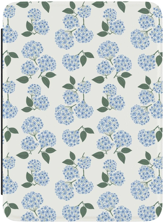 Main image of Kindle Case | Nantucket Cottage | Blue Hydrangea | Compatible with 7" Kindle Colorsoft and 7" Kindle Paperwhite (12th Generation 2024 Models)