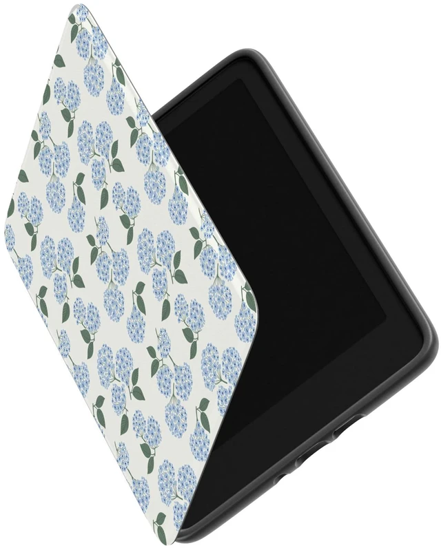 Alt view image 3 of 6 - Kindle Case | Nantucket Cottage | Blue Hydrangea | Compatible with 7" Kindle Colorsoft and 7" Kindle Paperwhite (12th Generation 2024 Models)