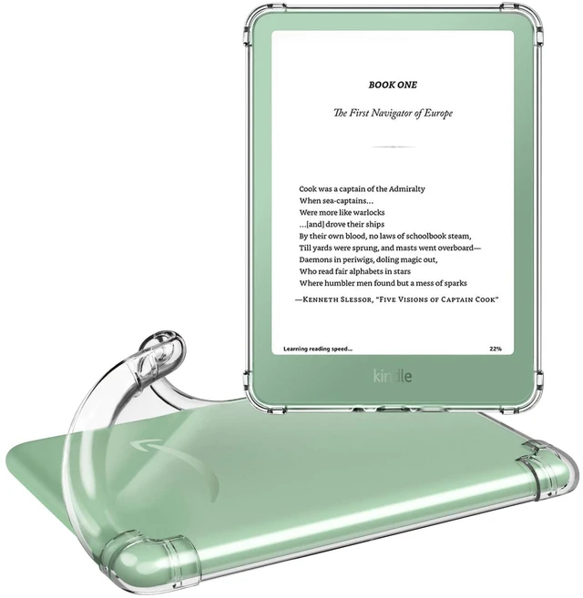 Main image of Case for 6" Kindle (11th Generation-2024/2022),Clear | Ultra Thin Clear Flexible Transparent TPU Skin Bumper Back Cover Shell