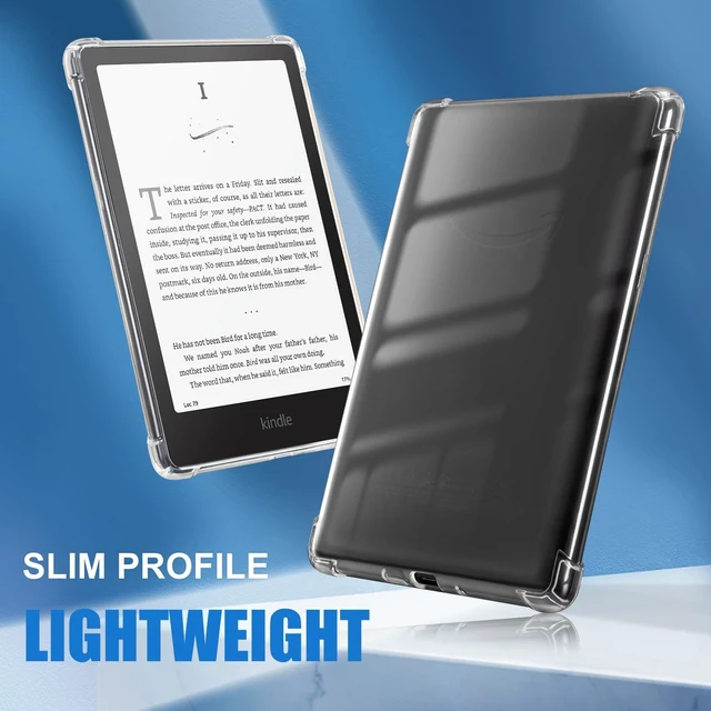 Alt view image 6 of 7 - Clear Case for 7" Kindle Paperwhite 12th Gen 2024 & Kindle Colorsoft | Lightweight, Scratch-Proof Silicone Back Cover
