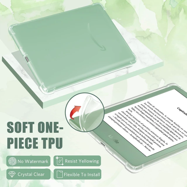 Alt view image 3 of 7 - Clear Case Exclusively for 6" Kindle 2024 & 2022(11th Generation) | Ultra Slim Soft TPU Transparent Cover, Lightweight and Durable Protection