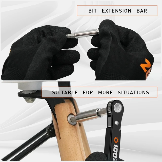 Alt view image 7 of 7 - 22 In 1 Right Angle Ratcheting Screwdrivers Mens Dad Gifts for Men Dad | 90 Degree Pocket Ratchet Screwdriver Set, Tight Spaces Mini Small Ratchet EDC Gear Tool Stocking Stuffers for Men Him Husband
