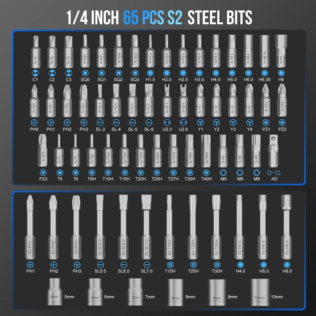 Alt view image 3 of 7 - 71 in 1 T-Handle Ratchet Screwdriver Set, Magnetic Screwdriver Set | S2 Steel Bits & Sockets, 72-Tooth, 4 Extension Rods, Ratcheting Screwdriver for Home Repair, Assembly, Bicycle, Auto, DIY