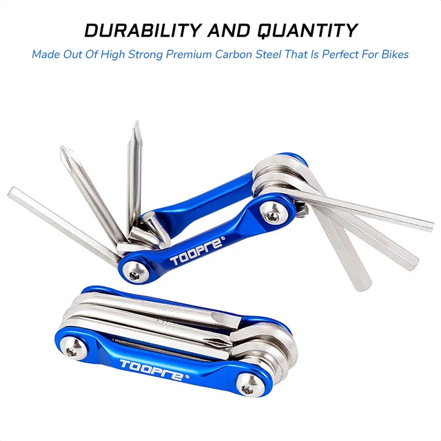 Alt view image 2 of 7 - Bike Multi-Tool Mini Multitool Kit | 6 in 1 Lightweight Stainless Steel Tool With 3/4/5/6mm Hex Key and Phillips Screwdriver for Mountain Bicycle Road Bike MTB