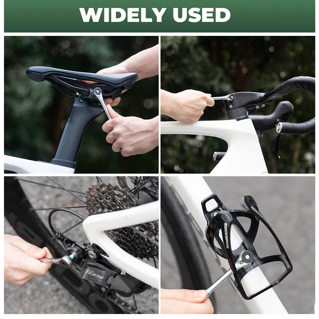 Alt view image 6 of 6 - Bike Repair Tool Kit, Portable 72-Tooth Ratchet Set with 8 S2 Bits | 72-tooth two-way ratchet, 8 S2 hex, Torx, Phillips and slotted bits, magnetic holder and aluminum tube for portable repairs.