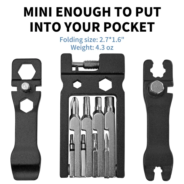 Alt view image 3 of 5 - 20 In 1 Bike Multi-Function Tool Kit - Allen Wrench, Tire Levers | Portable