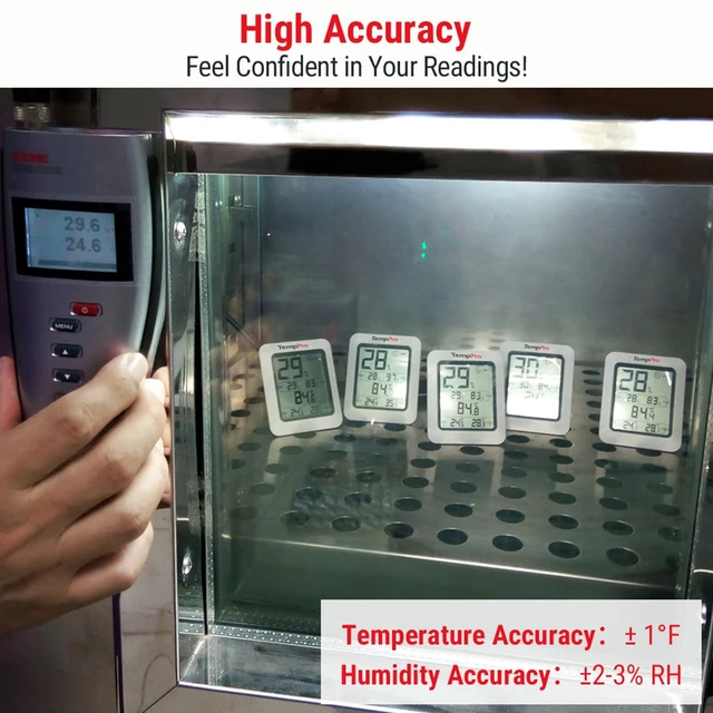 Alt view image 5 of 7 - TP50 Digital Hygrometer Indoor Thermometer Room Thermometer | Humidity Meter Humidity Gauge with Temperature Humidity Monitor for House Office Celler Kitchen Greenhouse RV