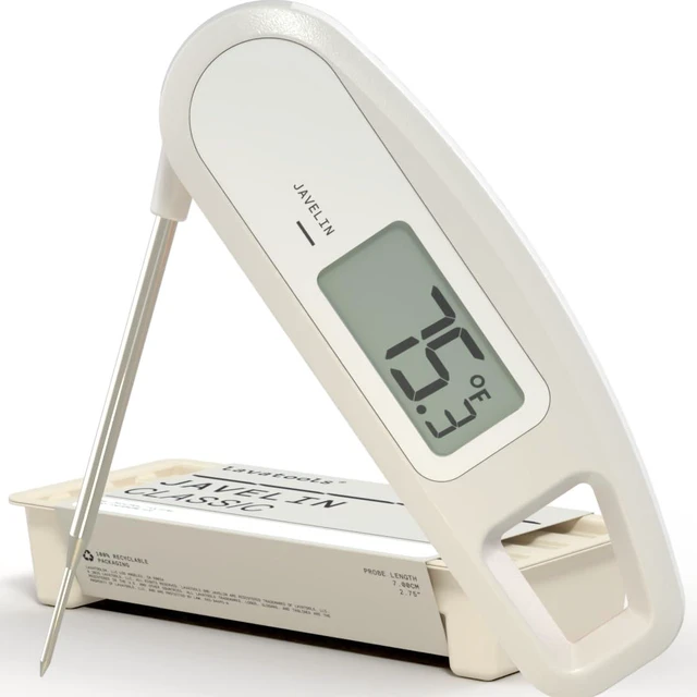Main image of Ultra-Fast 3-Second Digital Instant Read Meat Thermometer for Grill and Cooking, 2.75" Probe, Compact Foldable Design, Large Display, IP65 Water Resistant, NSF Certified Milk