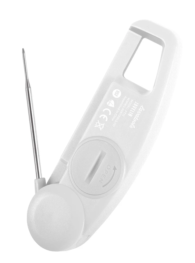Alt view image 3 of 6 - Ultra-Fast 3-Second Digital Instant Read Meat Thermometer for Grill and Cooking, 2.75" Probe, Compact Foldable Design, Large Display, IP65 Water Resistant, NSF Certified Milk