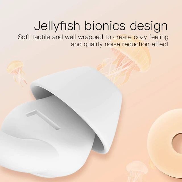 Alt view image 3 of 7 - Ear Plugs for Sleeping, 33dB Noise Cancelling Silicone Reusable | Jellyfish Bionic Design, Side Sleeper Friendly, 2 Pairs, S/L, Washable, Waterproof for Swimming, Travel Essential, Latex-Free
