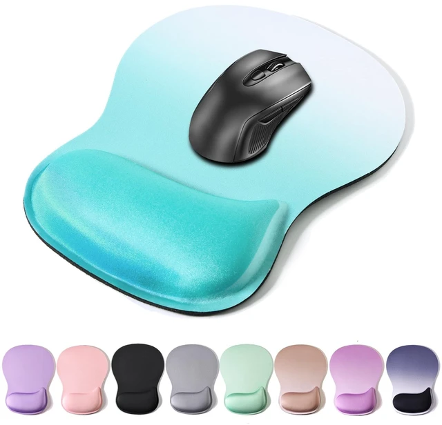 Main image of Mouse Pad Wrist Support, Ergonomic Mousepad with Memory Foam Wrist Rest Cushion, Non-Slip Rubber Base Gaming Mouse Pad for Pain Relief and Easy Typing, Home Office Laptop, Gradient Green