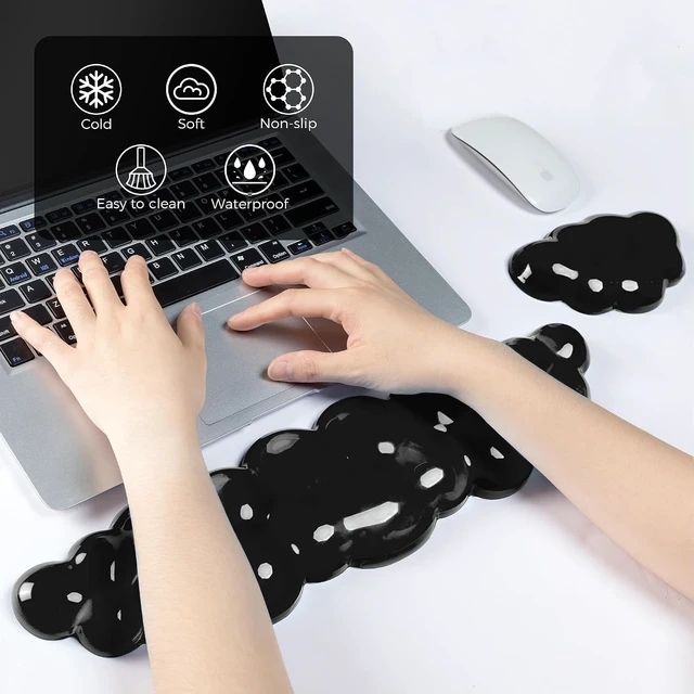 Alt view image 2 of 6 - Gel Cloud Wrist Rest - Cloud Mouse Wrist Rest Pad Mouse Support for Office Gaming Pad Computer Laptop Ergonomic Comfortable Pain Relief