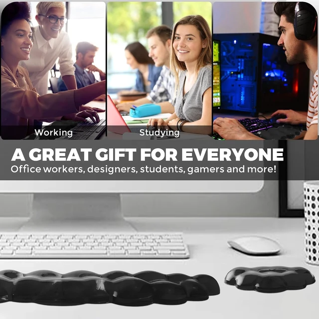 Alt view image 6 of 6 - Gel Cloud Wrist Rest - Cloud Mouse Wrist Rest Pad Mouse Support for Office Gaming Pad Computer Laptop Ergonomic Comfortable Pain Relief