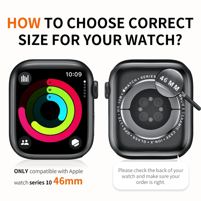 Alt view image 2 of 6 - 6 Pack Case with Screen Protector for 46mm Apple Watch Series 11/10 | Ultra-Thin Scratch Resistant Tempered Glass Cover Full Protective Hard PC Bumper Compatible with iWatch Series 11 10 46mm