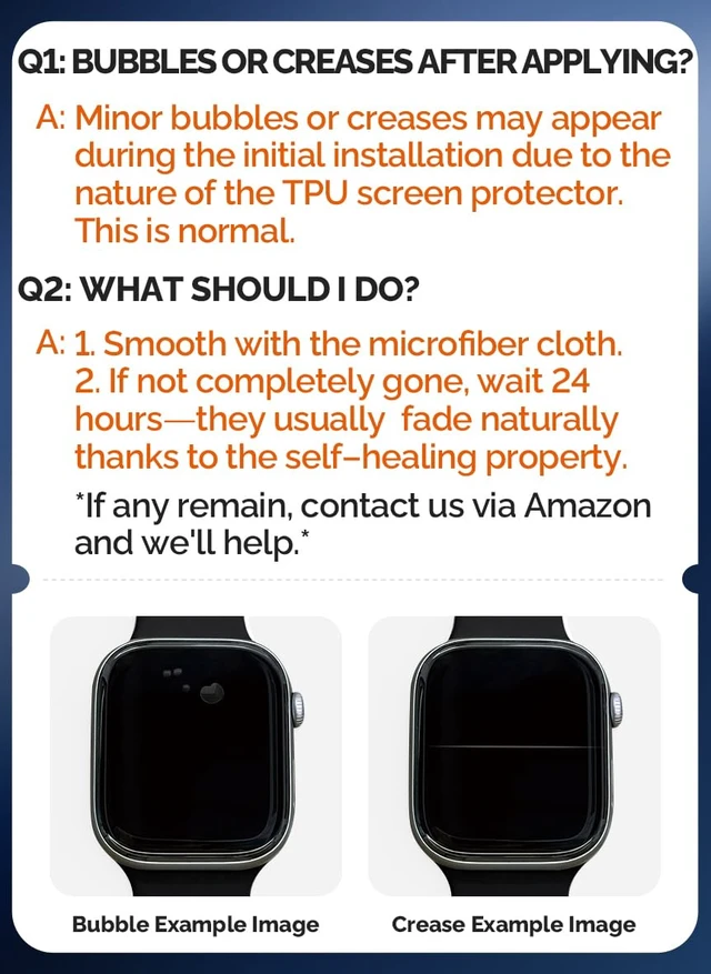 Alt view image 2 of 7 - 6 Pack Soft Screen Protector for 46mm Apple Watch Series 12/11/10 | TPU Screen Cover for 12/11/10, No Bubble Easy Installation High Definition Protection
