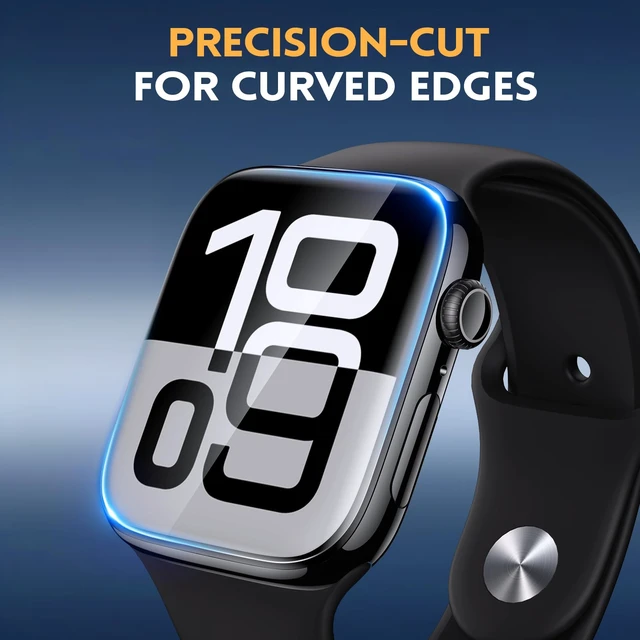 Alt view image 7 of 7 - 6 Pack Soft Screen Protector for 46mm Apple Watch Series 12/11/10 | TPU Screen Cover for 12/11/10, No Bubble Easy Installation High Definition Protection