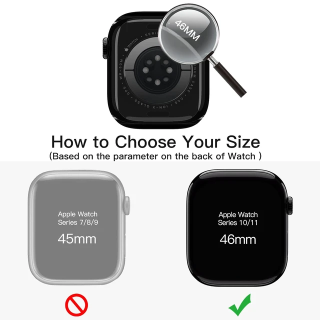 Alt view image 2 of 6 - Bling Case for Apple Watch Series 11/10 46mm, Silver | with Screen Protector, Sparkling Diamond Design, Built-in Tempered Glass, High Touch Sensitivity, Full Protection