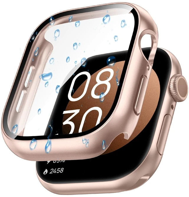 Main image of IP67 Waterproof Case with Glass for Apple Watch Series 11/10 46mm | Water-Resistant & Anti-Fog, Tempered Glass Screen Protector Hard PC Cover for iWatch Series 11 46 mm, Sensitive Touch
