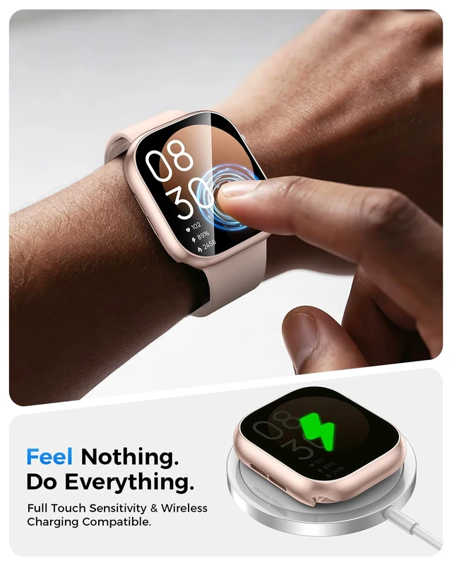 Alt view image 6 of 7 - IP67 Waterproof Case with Glass for Apple Watch Series 11/10 46mm | Water-Resistant & Anti-Fog, Tempered Glass Screen Protector Hard PC Cover for iWatch Series 11 46 mm, Sensitive Touch