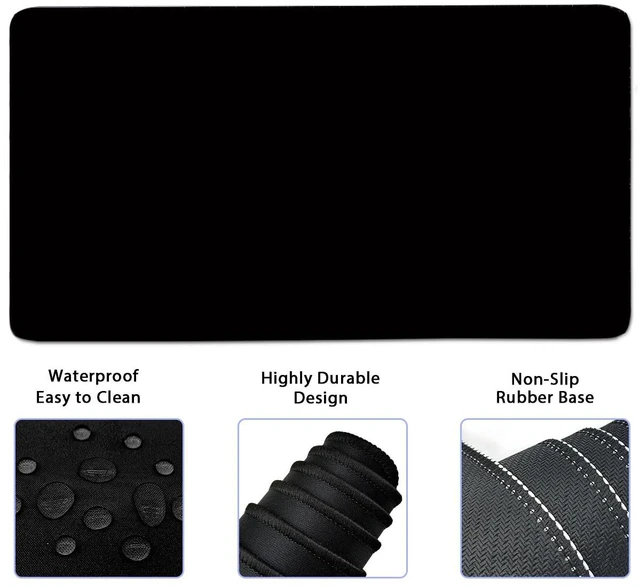 Alt view image 5 of 7 - Keyboard Wrist Rest Large Mouse Pad Wrist Support for Computer, 4 in 1 Memory Foam Keyboard Pad Desk Mat Ergonomic Hand Rest Wrist Cushion for Home Office Gaming-Black