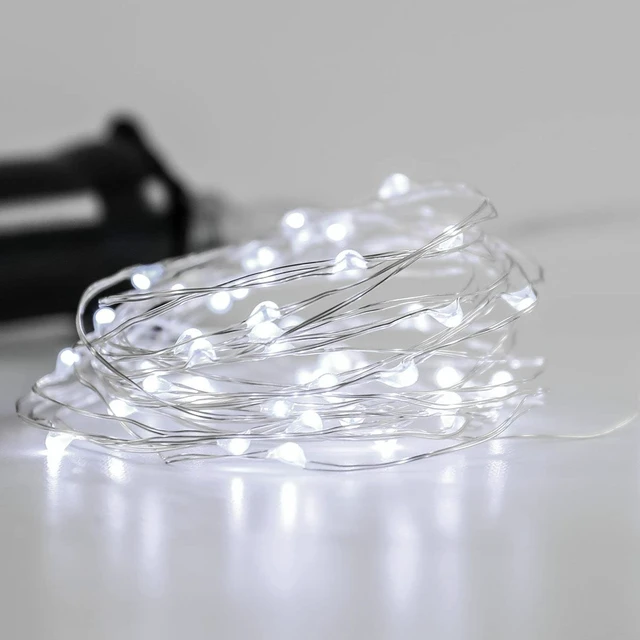 Alt view image 3 of 7 - Solar Fairy Lights Outdoor, 2Pack 200 LED 66FT White Twinkle Solar String Lights, 8 Modes Waterproof for Garden Tree Christmas Decorations