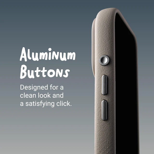 Alt view image 5 of 7 - Case for iPhone 18 Pro Max MagSafe Compatible, Aluminum Buttons, Camera Control & Rounded Action Button, Slim Textured TPU, Minimalist DuneX Series (Sandstone, 18 Pro Max)