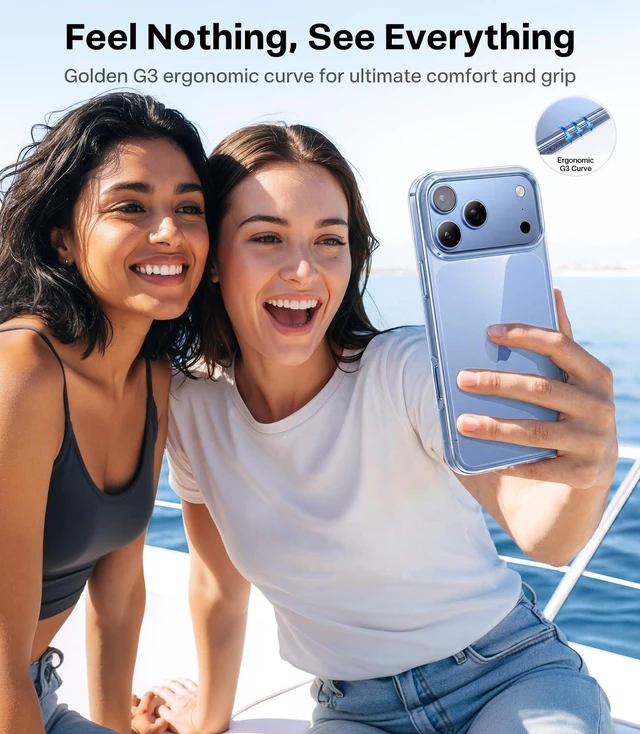 Alt view image 7 of 7 - for iPhone 18 Pro Case Crystal Clear, Upgraded Anti-Yellowing, 6.3'' | 2026 Upgraded Non-Yellowing, Military-Grade Protection, Ultra-Slim Soft Bumper Case for iPhone 18 Pro Phone Case Anti-Scratch