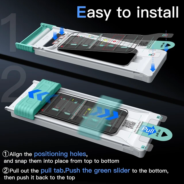Alt view image 4 of 7 - Anti-Reflective Screen Protector for iPhone 18 Pro, 2-Pack | AR Coating, Auto-Align Installation, Scratch Resistant, Tempered Glass Film, High Clarity, Anti-Fingerprint