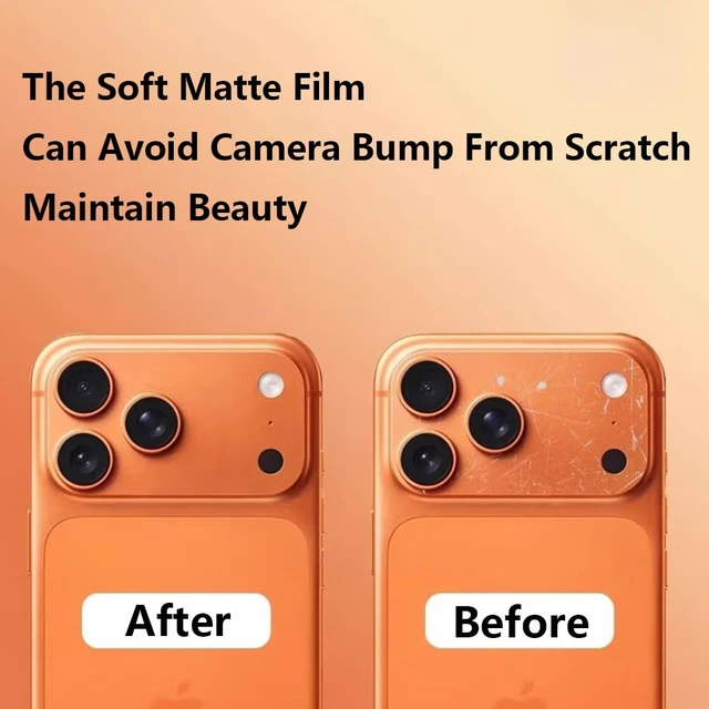 Alt view image 2 of 4 - 3 PCS Matte Hollow Lens Films Protective Film for iPhone 17 Pro | Soft Matte Films,3 Packs