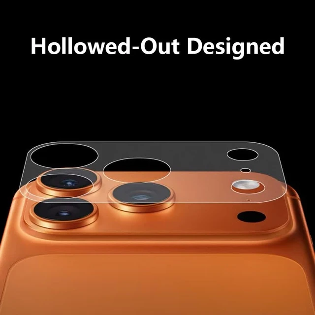 Alt view image 3 of 4 - 3 PCS Matte Hollow Lens Films Protective Film for iPhone 17 Pro | Soft Matte Films,3 Packs