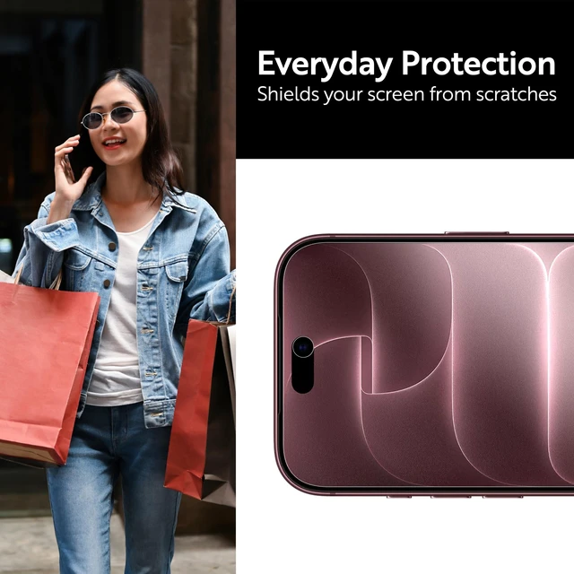 Alt view image 5 of 7 - 3 Pack for iPhone 18 Pro Max (6.9") Screen Protector Case Friendly MilitaryShield HD Clear Film - Made in USA