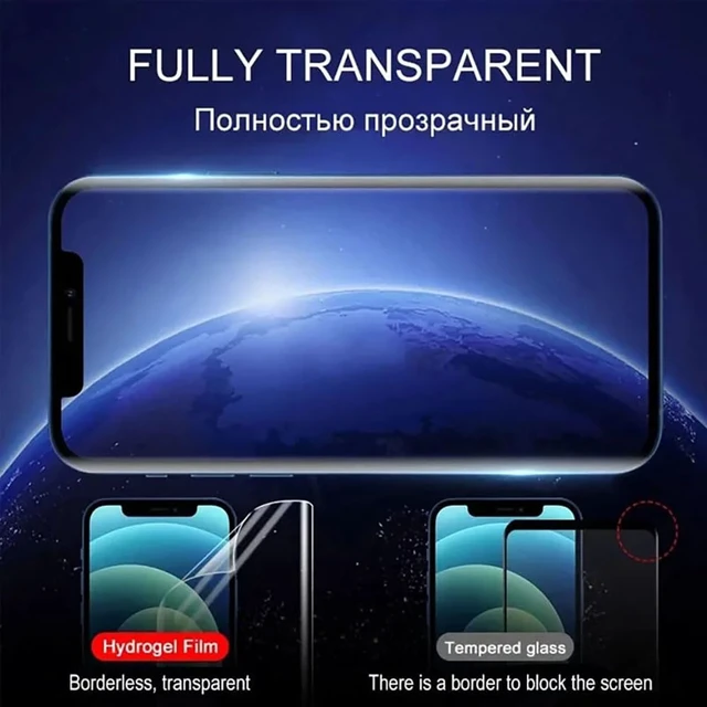 Alt view image 4 of 6 - Hydrogel Screen Protector for iPhone 18 Pro | 2-Pack Flexible TPU Film for iPhone 18 Pro, HD Clear, Ultra-Thin and Bubble-Free Installation