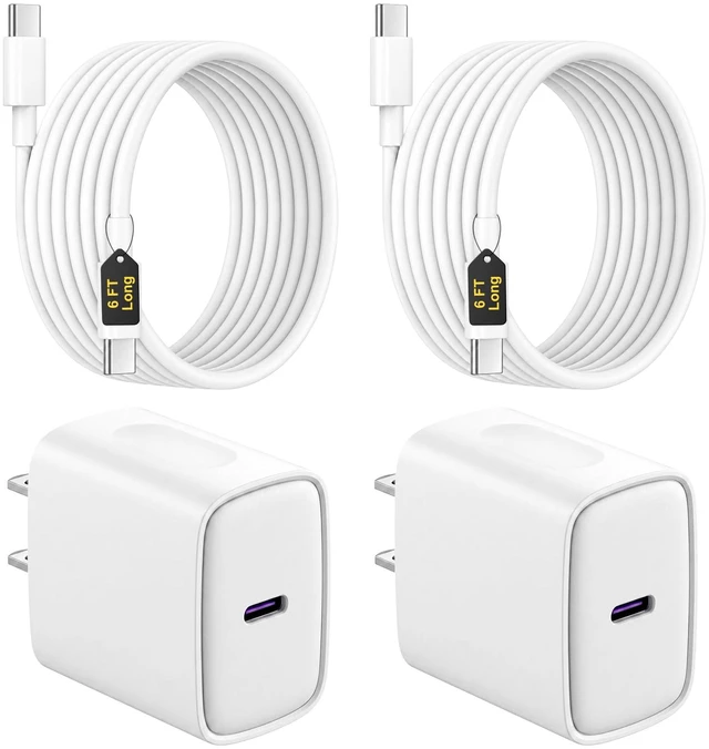 Main image of iPhone 18 17 16 15 Charger Fast Charging USB C Charger Block | Type C Charger 6FT Cord for iPhone 18/18 Pro/18 Pro Max/iPhone Duo/iPhone 17/17 Pro Max/16/16 Pro/16 Pro Max/15/15 Pro Max
