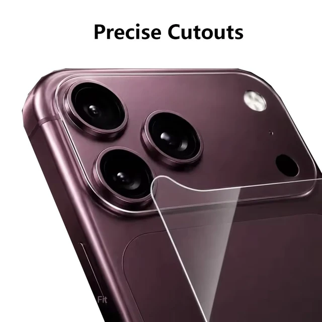 Alt view image 2 of 4 - Back Hydrogel Film Screen Protector Film for iPhone 18 Pro/iPhone 17 Pro