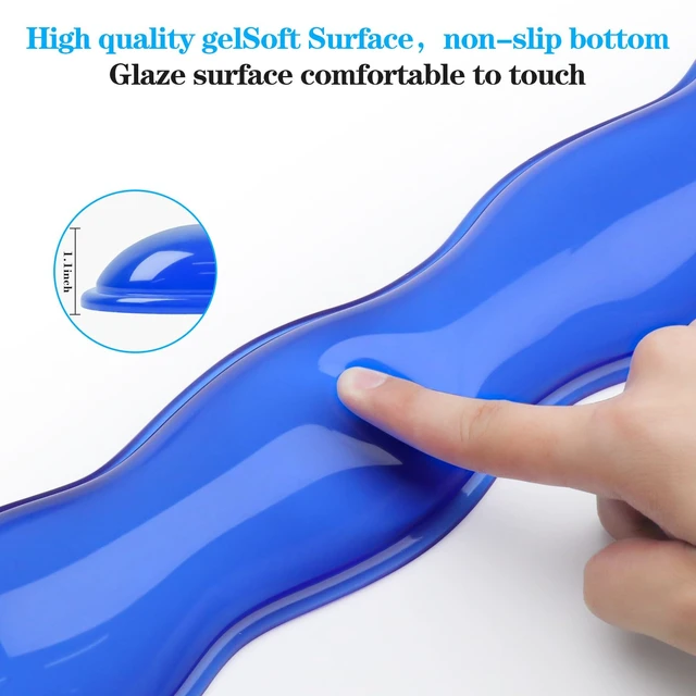 Alt view image 5 of 7 - Gel Wrist Rest for Keyboard and Mouse, Wrist Rest for Keyboard, Mouse Wrist Support, Pain Relief, Cool Touch, Non-Skid, Wrist pad Set